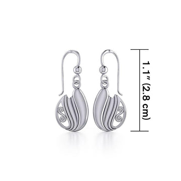 Celtic Double Spiral Earrings TE2083 - Jewelry